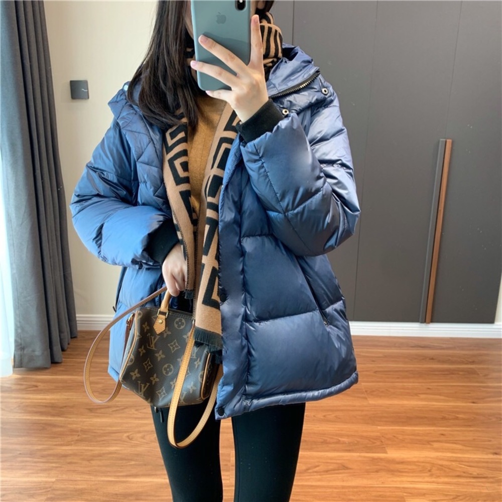 Barbour style WGD hooded puffer jacket/coat